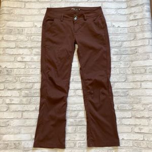 Prana Halle Brown Pants Short Inseam